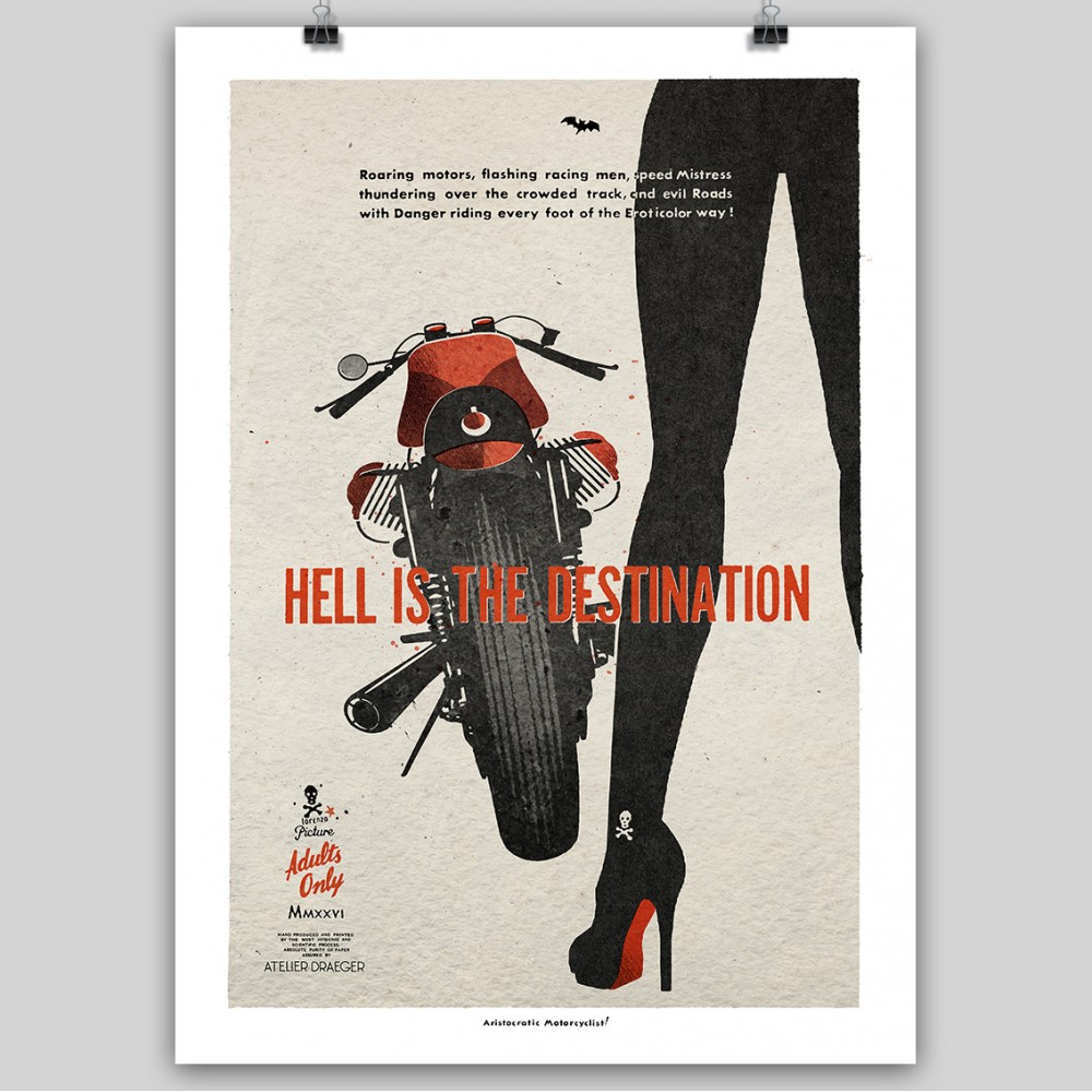 Aristocratic Motorcyclist, Guzzi, Hell is the destination, 2026
