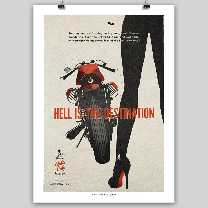 Aristocratic Motorcyclist, Guzzi, Hell is the destination, 2026