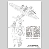 Romain Hugault, Silver Wings, 2026, le dessin avant la mise en couleurs.