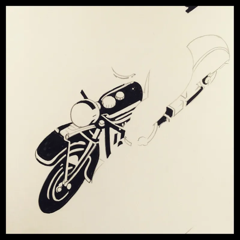 Affiche BMW Motorrad bmwmotorrad bmwmotorrad_france bmwclassic BMW Moto Editions Anthèse Anthese Nicolas_Draeger 