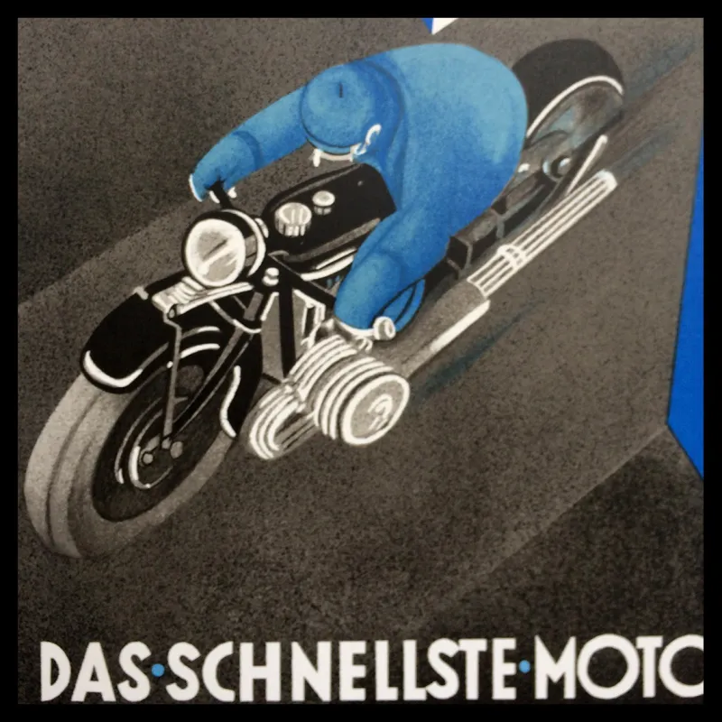 Affiche BMW Motorrad bmwmotorrad bmwmotorrad_france bmwclassic BMW Moto Editions Anthèse Anthese Nicolas_Draeger 