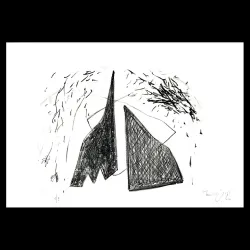 Lithographie de Mohamed Mourabiti