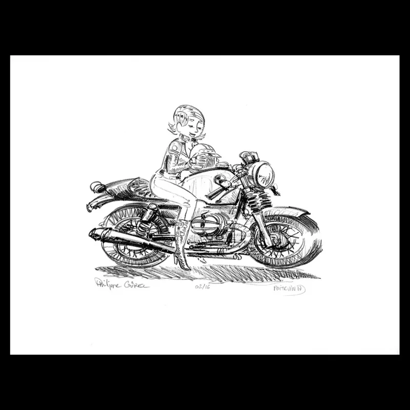 Lithographie d'Arnaud Poitevin et Philippe Gürel