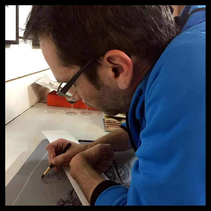 Lithographie d'Arnaud Poitevin et Philippe Gürel