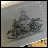 Lithographie d'Arnaud Poitevin et Philippe Gürel