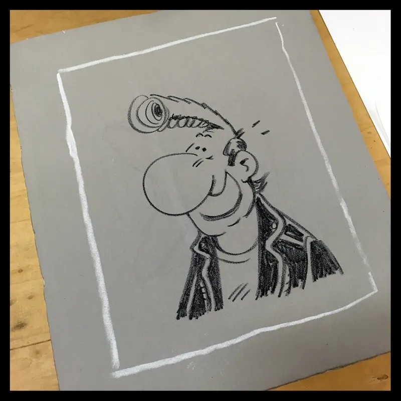 Lithographie de "Lucien" par Frank Margerin