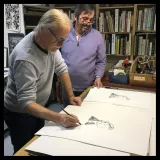 Lithographie de "Lucien" par Frank Margerin
