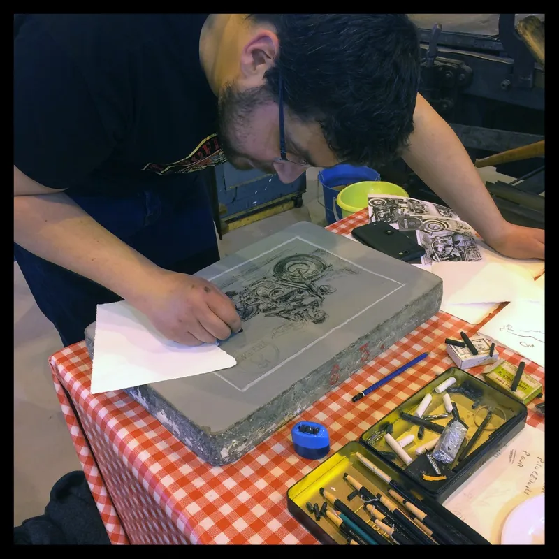Lithographie de Philippe Gürel
