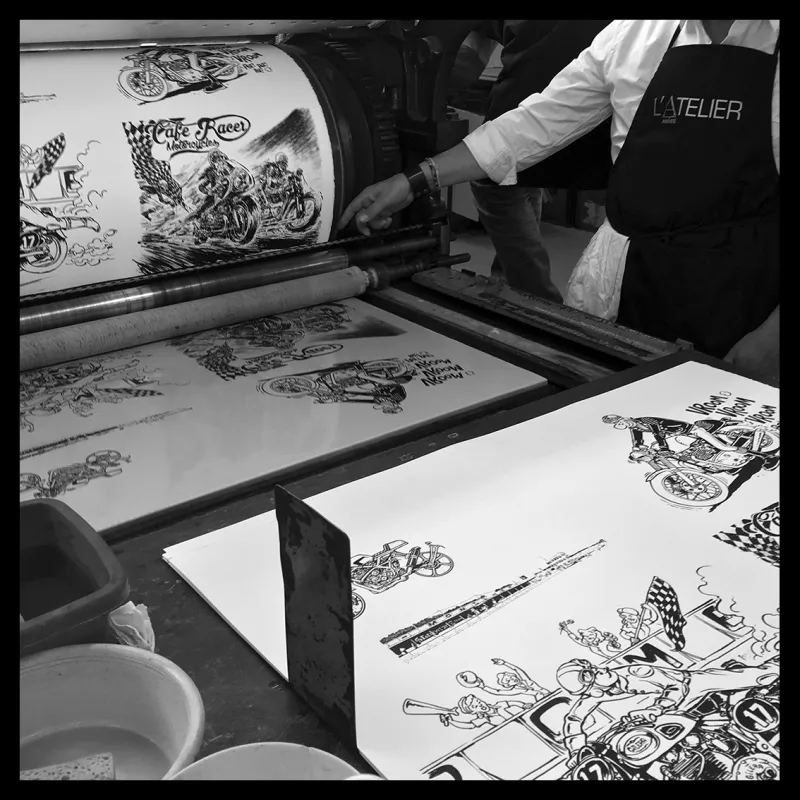 Lithographie de Mickson réalisée en 2017