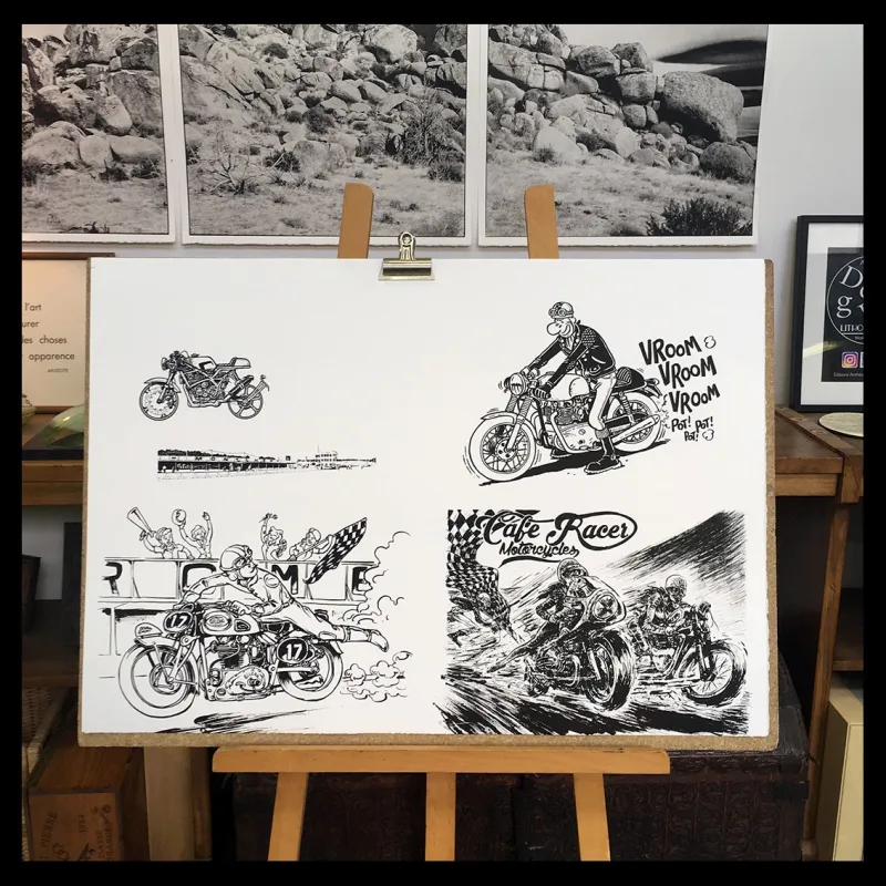 Lithographie de Mickson réalisée en 2017