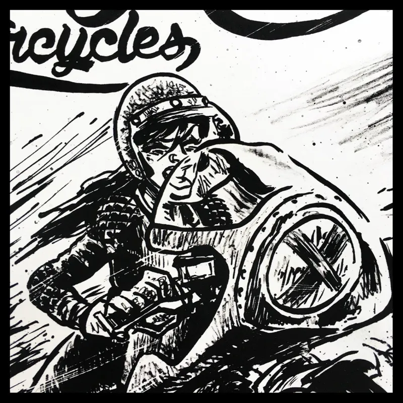 Lithographie de Gürel Philippe pour le Café Racer Festival