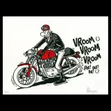 Lithographie de Margerin Franck "Café Racer"