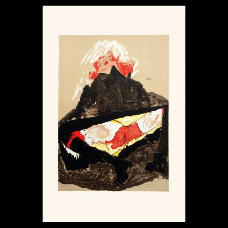 Erotica, Egon Schiele, lithographie, Éditions Anthèse, Lithographie Schiele