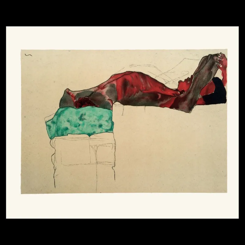 Erotica, Egon Schiele, lithographie, Éditions Anthèse, Lithographie Schiele