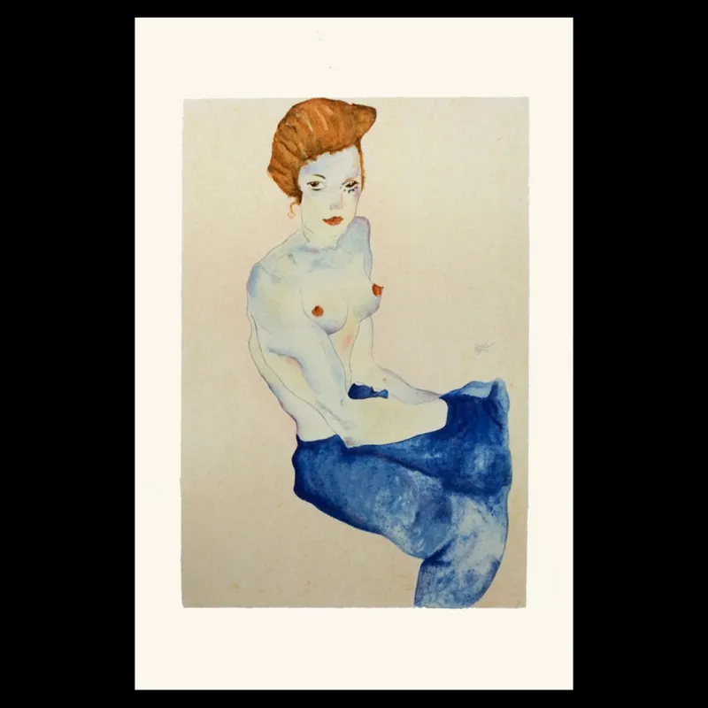 Erotica, Egon Schiele, lithographie, Éditions Anthèse, Lithographie Schiele
