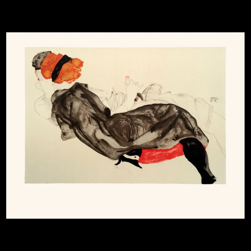 Erotica, Egon Schiele, lithographie, Éditions Anthèse, Lithographie Schiele