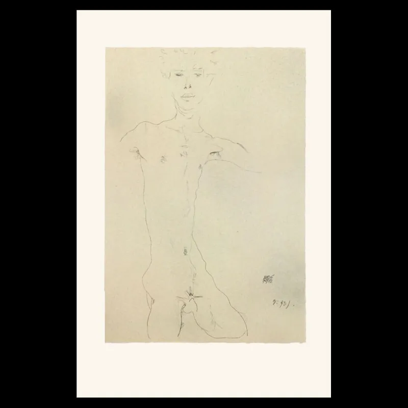 Erotica, Egon Schiele, lithographie, Éditions Anthèse, Lithographie Schiele