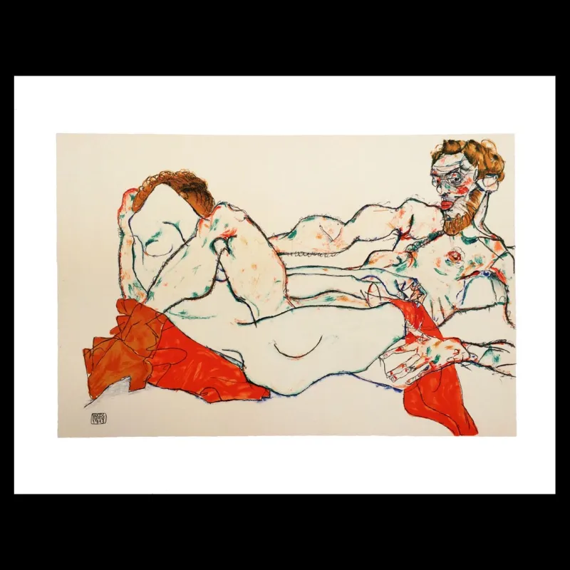 Erotica, Egon Schiele, lithographie, Éditions Anthèse, Lithographie Schiele