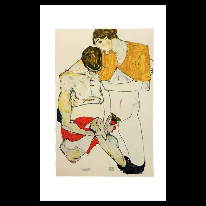 Erotica, Egon Schiele, lithographie, Éditions Anthèse, Lithographie Schiele