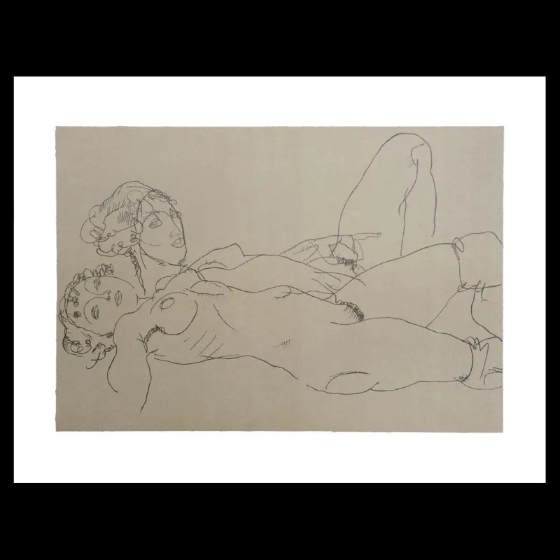 Erotica, Egon Schiele, lithographie, Éditions Anthèse, Lithographie Schiele