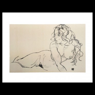 Erotica, Egon Schiele, lithographie, Éditions Anthèse, Lithographie Schiele