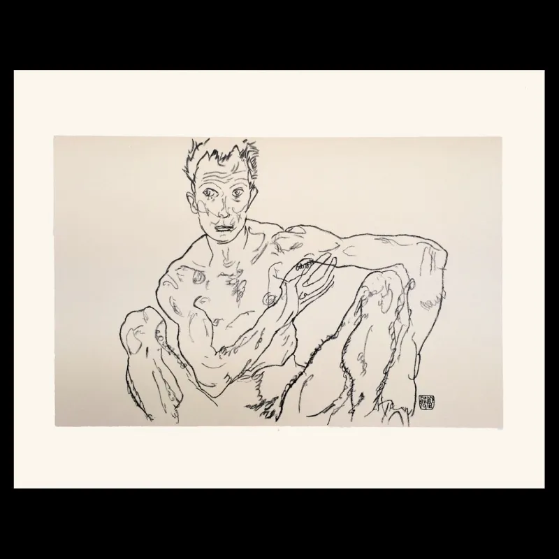 Erotica, Egon Schiele, lithographie, Éditions Anthèse, Lithographie Schiele