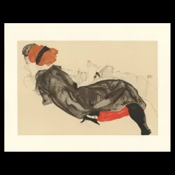 Egon Schiele, Reclinig Couple, 1912, Lithographie Schiele, 